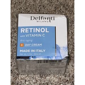 DELFANTI MILANO Retinol Day Cream Anti Aging  w/ Vitamin C 1.7 oz Italy